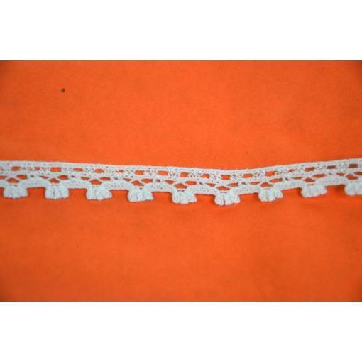 Csipke 100% pamut 1,5 cm-es fehér