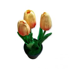 Cserepes mű tulipán 22 cm