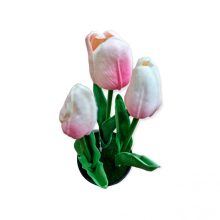 Cserepes mű tulipán 22 cm