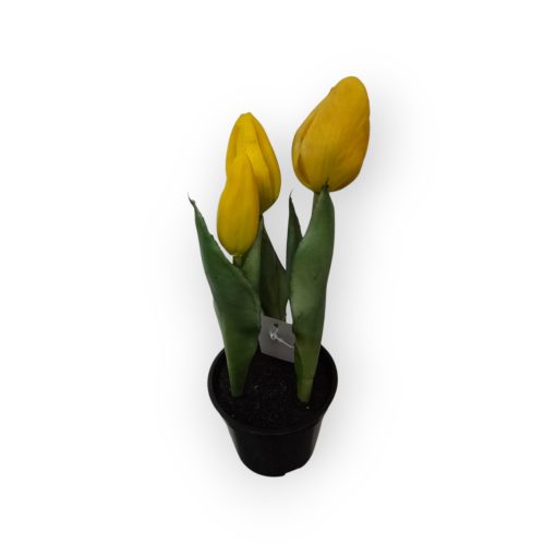 Cserepes mű tulipán 22 cm