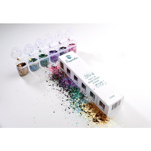 Superstar nagyszemcsés csillám 6 db - Crazy 130ml