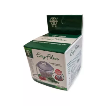 Teatojás, filter hálós rozsdamentes, nagy