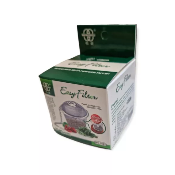 Teatojás, filter hálós rozsdamentes, nagy