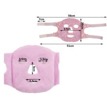 Rózsaszín hűsítő és melegítő gél arcmaszk, relaxációs szemkörnyékápoló borogatás gélgyöngyökkel