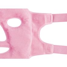 Rózsaszín hűsítő és melegítő gél arcmaszk, relaxációs szemkörnyékápoló borogatás gélgyöngyökkel