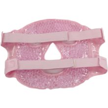 Rózsaszín hűsítő és melegítő gél arcmaszk, relaxációs szemkörnyékápoló borogatás gélgyöngyökkel