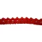 Csipke 100% pamut 1,5 cm-es piros