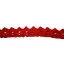 Csipke 100% pamut 1,5 cm-es piros