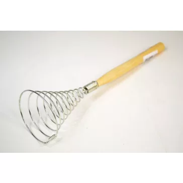 Habverő - Spirál fanyéllel, 29 cm-es