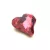 Bling strasszkő 3db/cs Szívek pink
