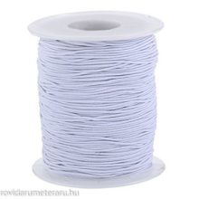 Gumis zsinór 3 mm-es, fehér és feketeszínben