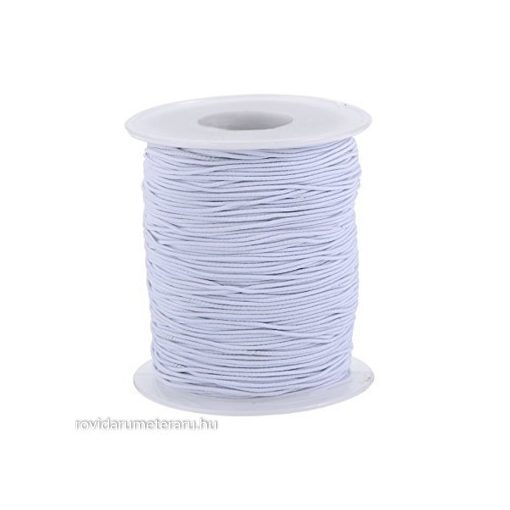 Gumis zsinór 3 mm-es, fehér és feketeszínben