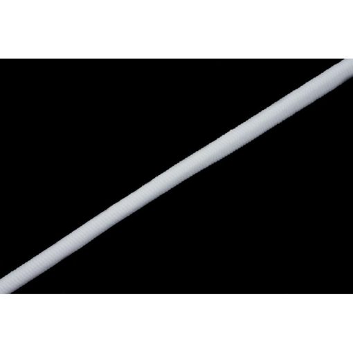 Gumis zsinór 3 mm-es, fehér és feketeszínben