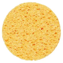 Kozmetikai, smink lemosó szivacs - sárga 10 cm