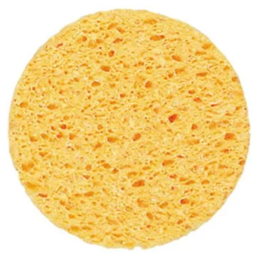Kozmetikai, smink lemosó szivacs - sárga 10 cm