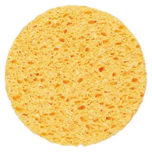 Kozmetikai, smink lemosó szivacs - sárga 10 cm