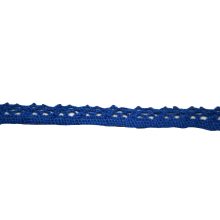 Csipke 100% pamut 1 cm-es kék