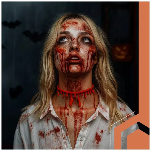 Véres Choker Nyaklánc Halloweenre