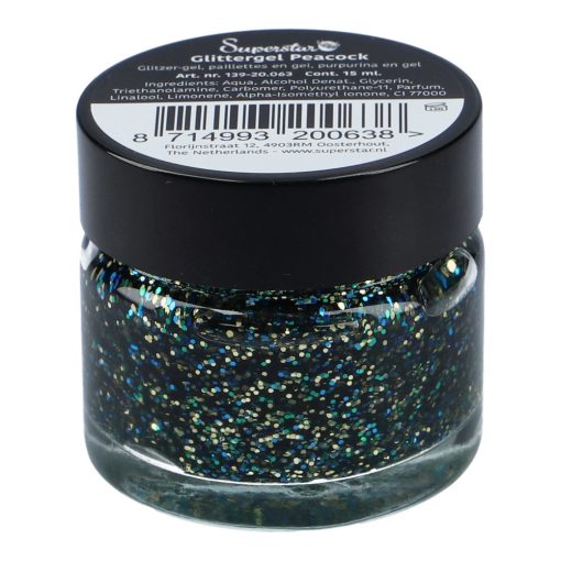 Superstar csillámzselé Peacock 15ml