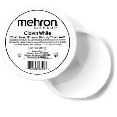 MEHRON Clown White - Bohóc fehér  (200 gramm)