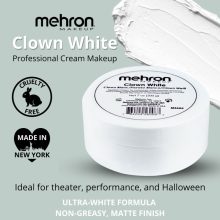 MEHRON Clown White - Bohóc fehér  (200 gramm)