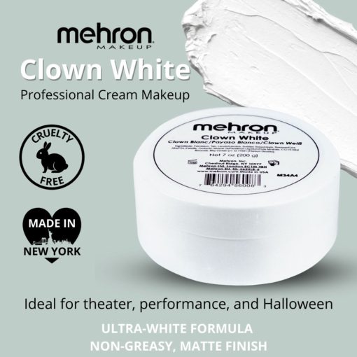 MEHRON Clown White - Bohóc fehér  (200 gramm)