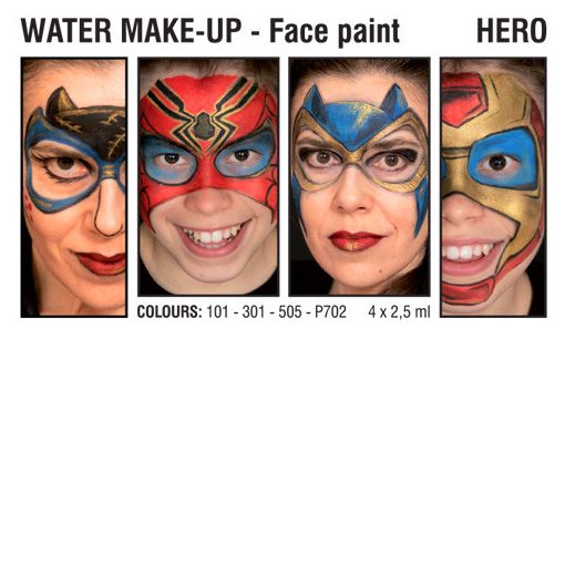 Grimas 4 színű arcfestő készlet Hero