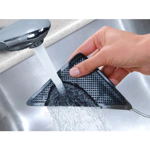 8 darabos csúszásgátló alátét szett szőnyegek és futószőnyegek alá, háromszög alakú, öntapadós padlóvédő