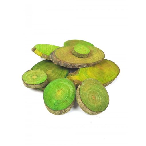 Fakorong zöld, csiszolt 5db/csomag - 0,3x4-8 cm