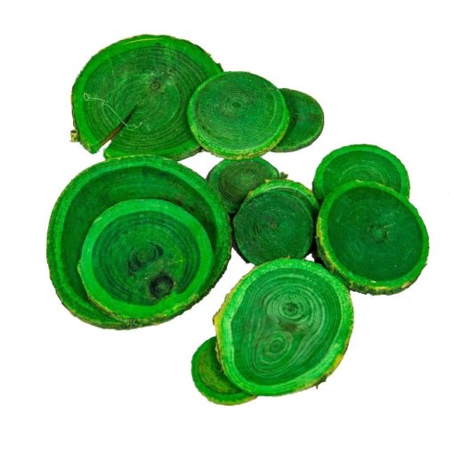 Fakorong zöld, csiszolt 5db/csomag - 0,3x4-8 cm