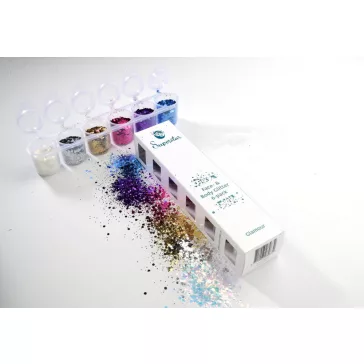 Superstar nagyszemcsés csillám 6 db - Glamour 130ml