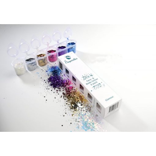 Superstar nagyszemcsés csillám 6 db - Glamour 130ml