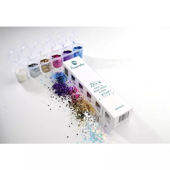Superstar nagyszemcsés csillám 6 db - Glamour 130ml