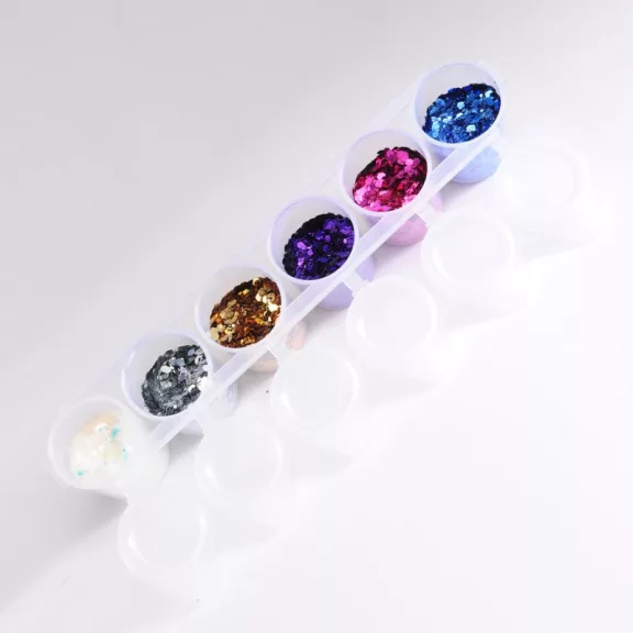 Superstar nagyszemcsés csillám 6 db - Glamour 130ml