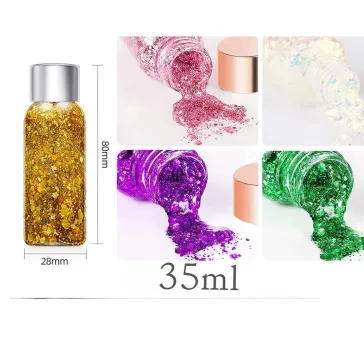 Laura Serna Chunky face and Body glitter gel - Lila