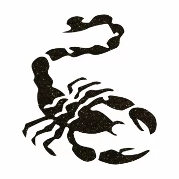 Csillámtetoválás sablon 5x5 cm-es  - Skorpió 461