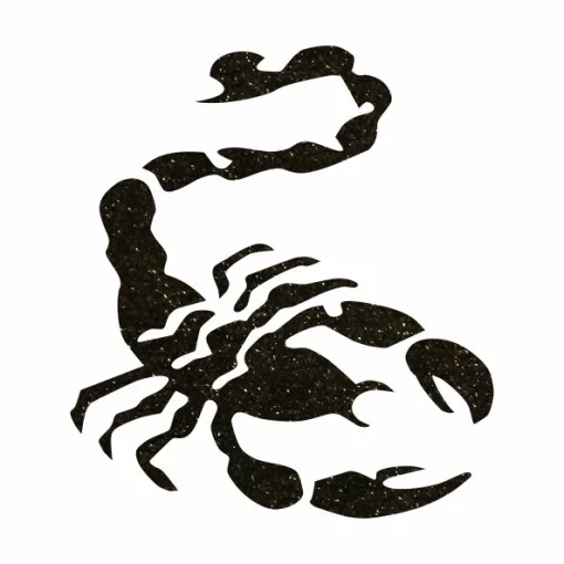 Csillámtetoválás sablon 5x5 cm-es  - Skorpió 461