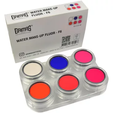 Grimas  UV Fluor  6 színű arcfesték készlet