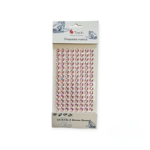 Strasszkő Baby pink 120 db