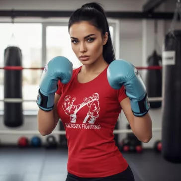 Kickbox Fighting feliratos prémium pamut póló több színben