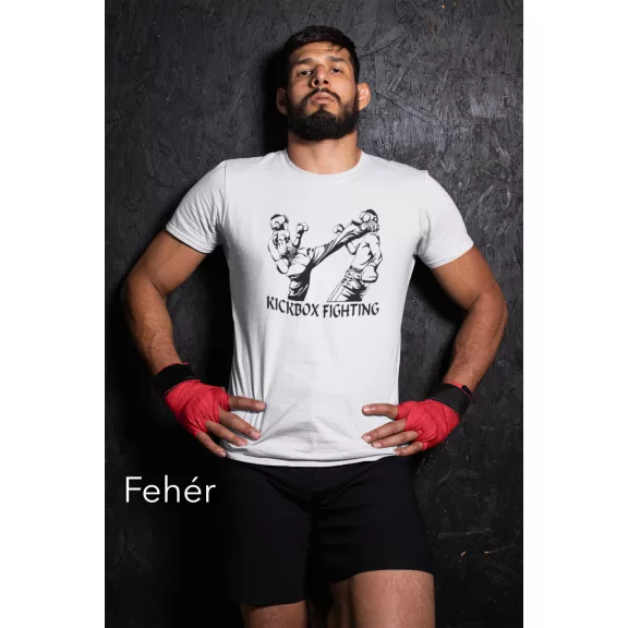 Kickbox Fighting feliratos prémium pamut póló több színben