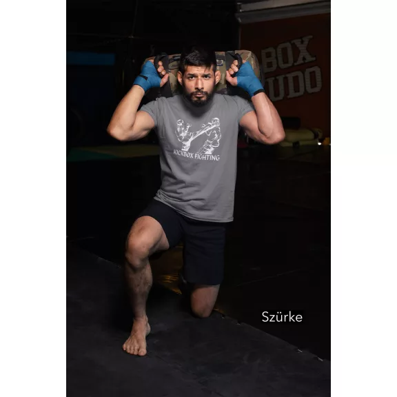 Kickbox Fighting feliratos prémium pamut póló több színben