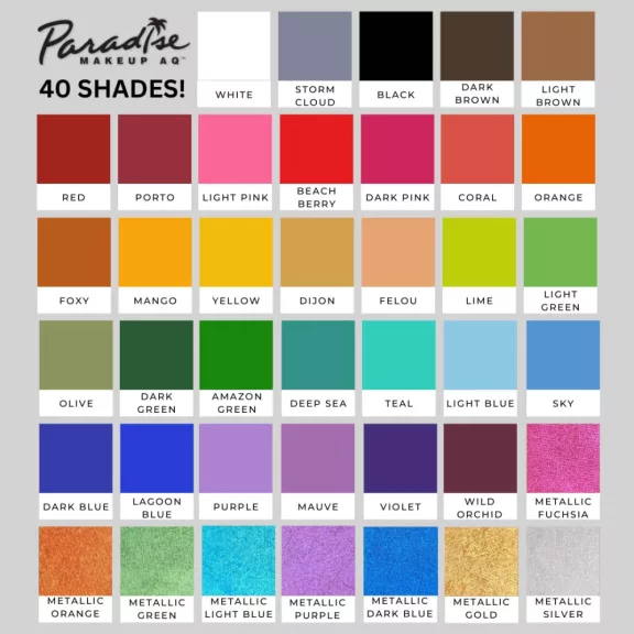 Mehron Paradise arcfesték 40g -  Fekete  "Black"