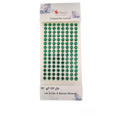 Strasszkő 8mm Smaragd zöld 120db/cs
