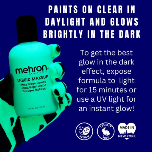 Mehron Folyékony - Liquid Glow-in-the-Dark (130 ml)