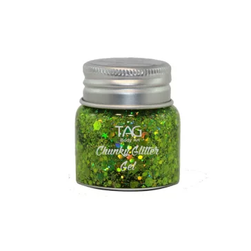 TAG Chunky Glitter Gel Green - Zöld 20gr