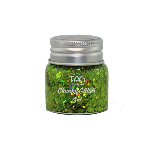TAG Chunky Glitter Gel Green - Zöld 20gr