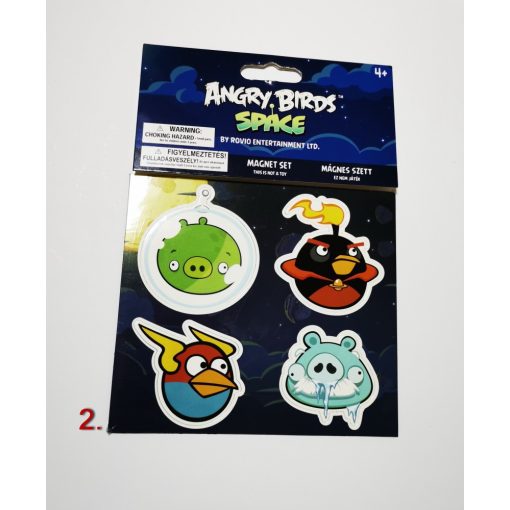 Angry Birds hűtőmágnes szett 4 db-os, 2 féle