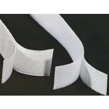 Tépőzár varrható 20 mm - Fehér