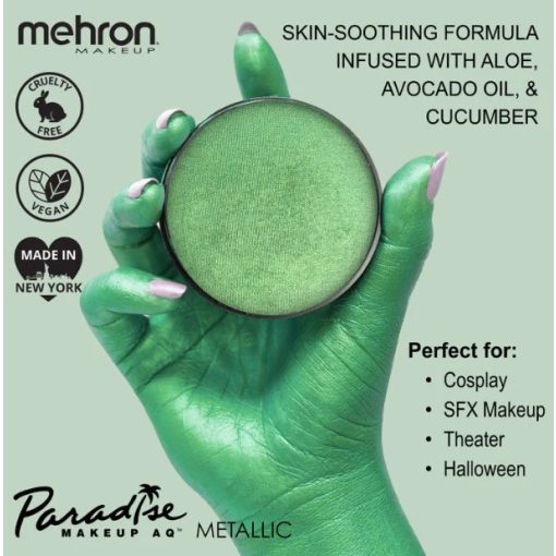 Mehron Paradise arcfesték 40g - Gyöngyház Zöld  "Vert Bouteille"